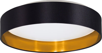 Eglo Maserlo 2 Deckenleuchte - LED - ø 38 cm - Weiß Schwarz Gold