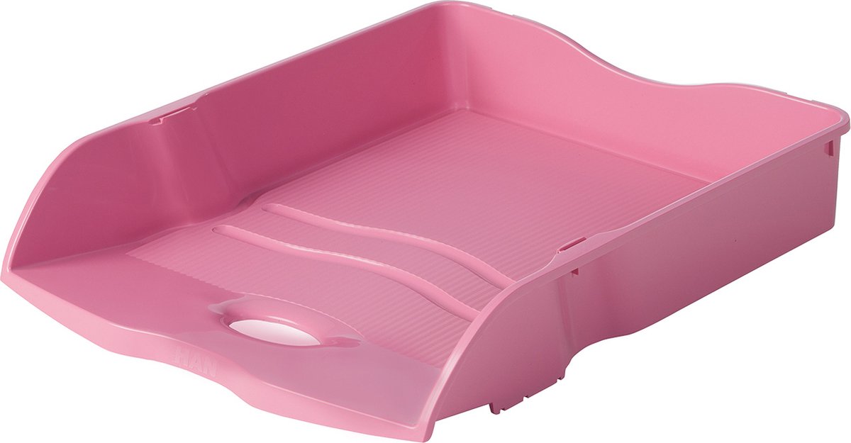 Han Briefablage – Re-Loop – 259 x 351 x 63 mm – rosa – stapelbar und ineinander stapelbar – 100 % recycelt – 6 Stück – ha-10298-956-d