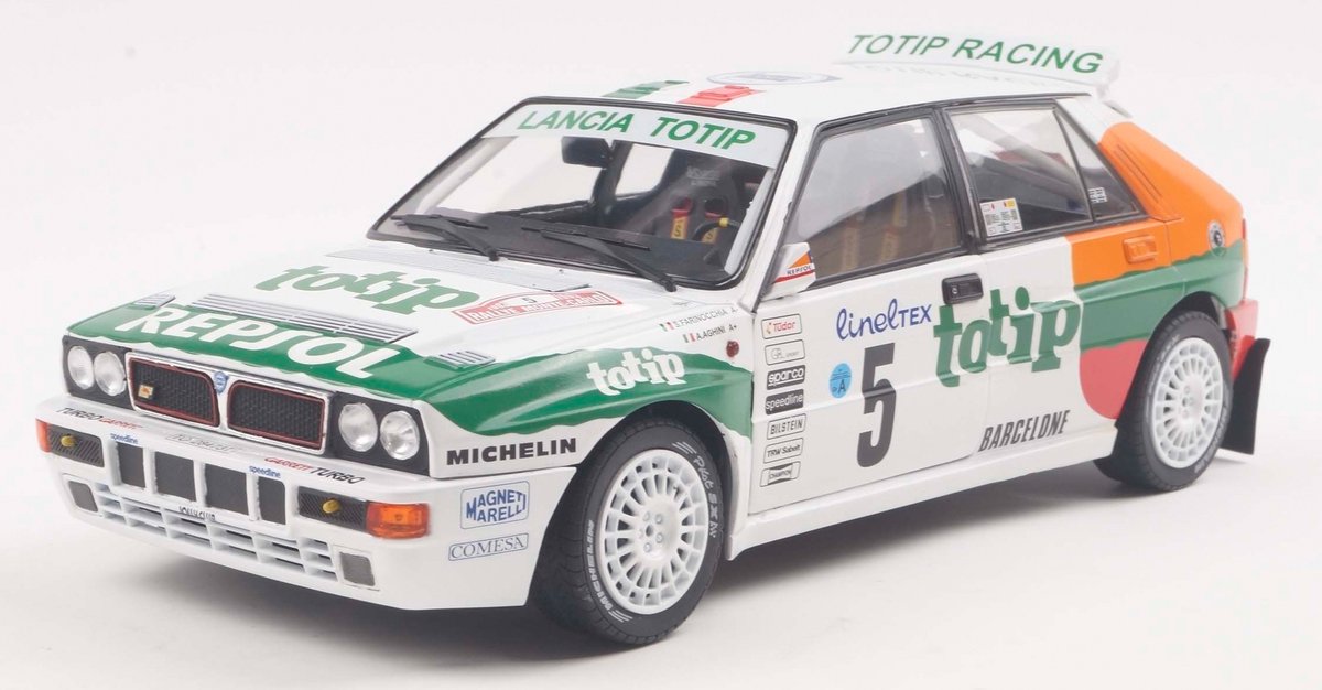 Keine Automarke Lancia Delta HF Integral Solido Modellauto 1:18 1993 Andrea Aghini Sauro Farnocchia Jolly Club