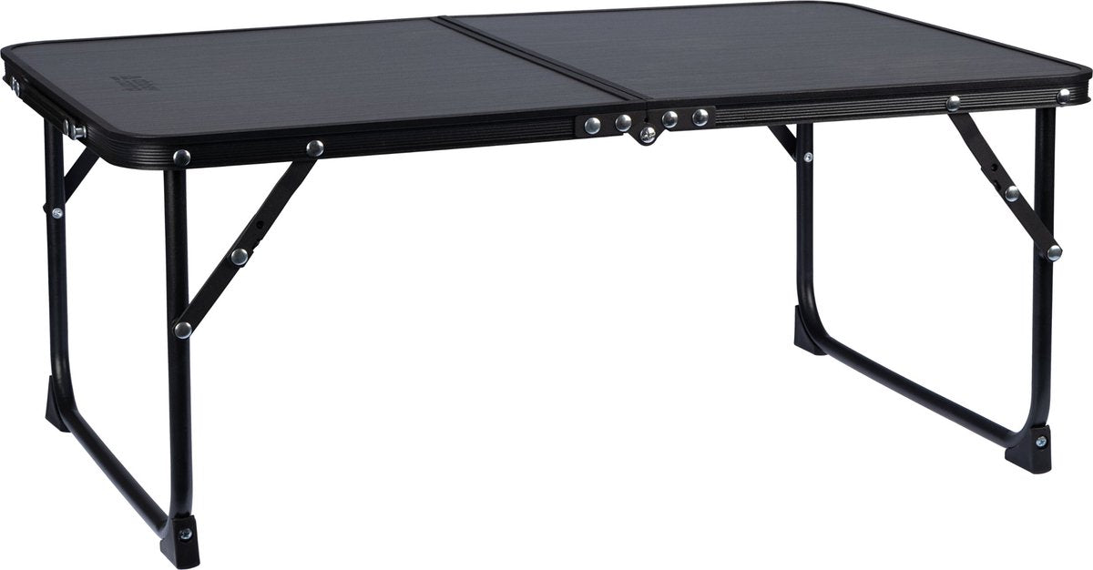 Abbey Camp Campingtisch 64x42 cm kompakt klappbar - Höhe 28 cm - Grau