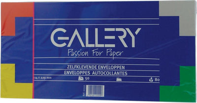 Galerieumschläge mit Streifenverschluss 114 x 229 mm
