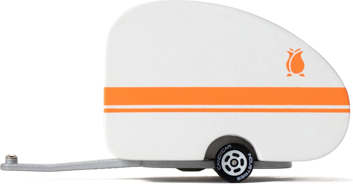 Candylab | Rosebud orangefarbener Anhänger orangefarbener Wohnwagen