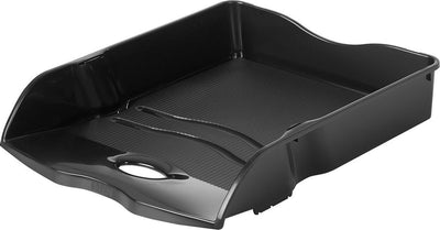 Han Briefablage – Re-Loop – 259 x 351 x 63 mm – schwarz – stapelbar und ineinander stapelbar – 100 % recycelt – ha-10298-913