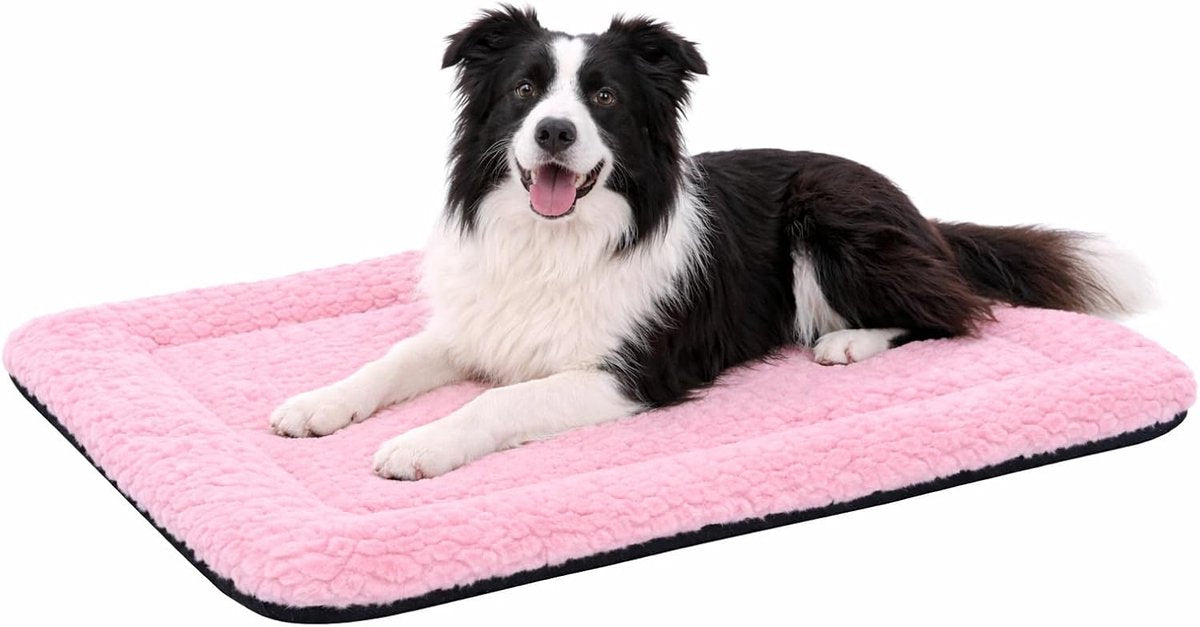 Flamingo-Hundekissen – Hundekorb – Naya rechteckig rosa 100,5 x 63,5 cm – geräumig und bequem – weiche Liegefläche