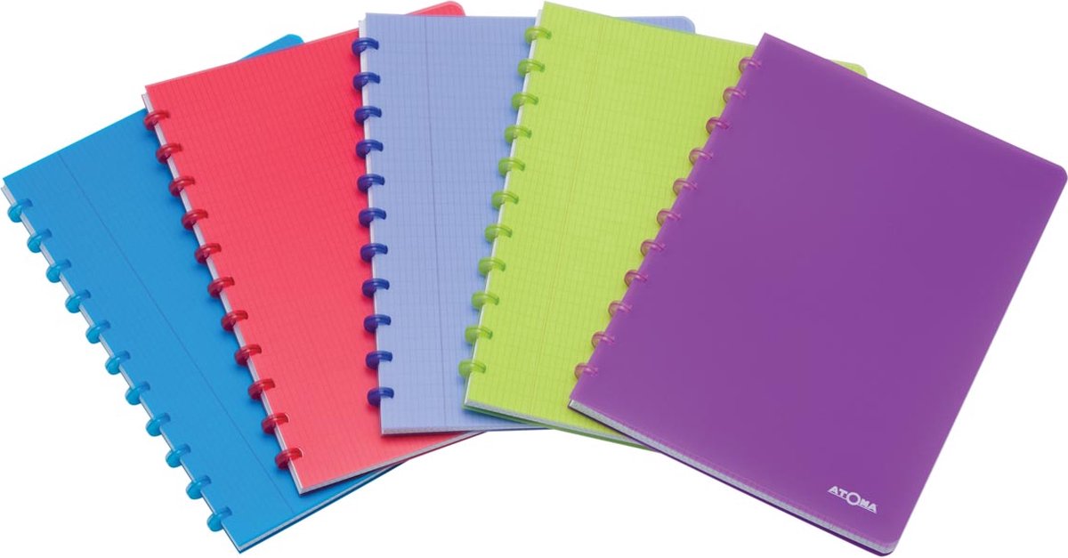 Atoma Notizbuch A4 Line 144 Seiten PP sortiert - 10 Stück