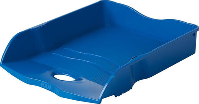 Han Briefablage – Re-Loop – 259 x 351 x 63 mm – blau – stapelbar und ineinander stapelbar – 100 % recycelt – ha-10298-914