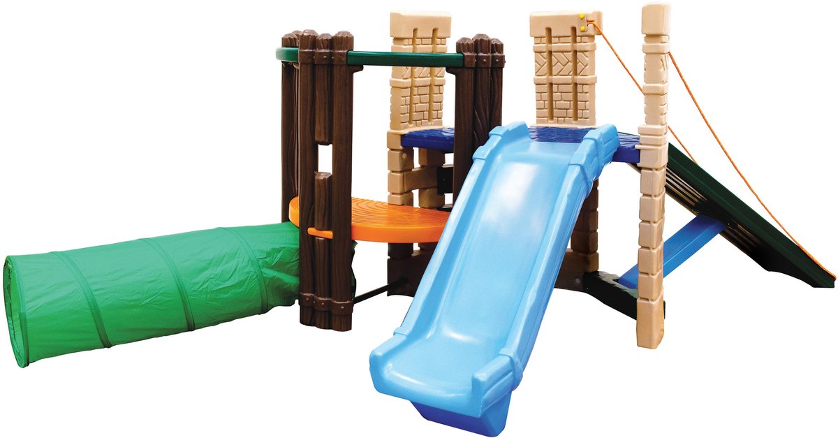 Little Tikes Klettergerüst mit Rutsche und Spieltunnel – Spielgerät