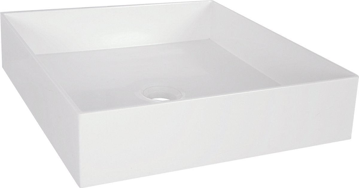 Differnz Jura Waschbecken quadratisch 42x42x10cm Poly
