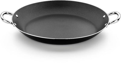 Monix beständig plus | 30 cm Paella-Pfanne aus Aluminium mit Antihaftbeschichtung, geeignet für alle Herdarten, auch Induktion