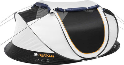 Luxus-Kokon-Aufstellzelt Deryan – 2000 mm – UV 50+ – 2 Personen – Creme