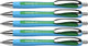 Schneider Schreibgeräte Schneider Kugelschreiber – Slider Rave – Feder xb – Schreibbreite 1,4 mm – Schreibfarbe grün – 5 Stück – S-132504-5