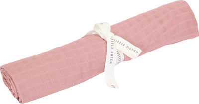 Little Dutch Pucktuch – Größe 120 cm – hydrophile Windel für Mädchen – Pink Blush, Pink – rein