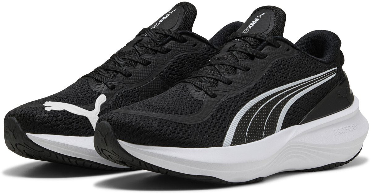 Puma Scend Pro 2 Unisex-Sportschuhe - Schwarz-Weiß
