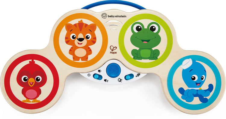 H-Einstein Baby Einstein x Hape Baby Drummer – Musikalisches Schlagzeug-Set mit Magic-Touch-Technologie für Babys ab 6 Monaten