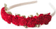 Kleine Abenteuer - rotes Blumenstirnband - weiches Kinderdiadem mit roten Rosen