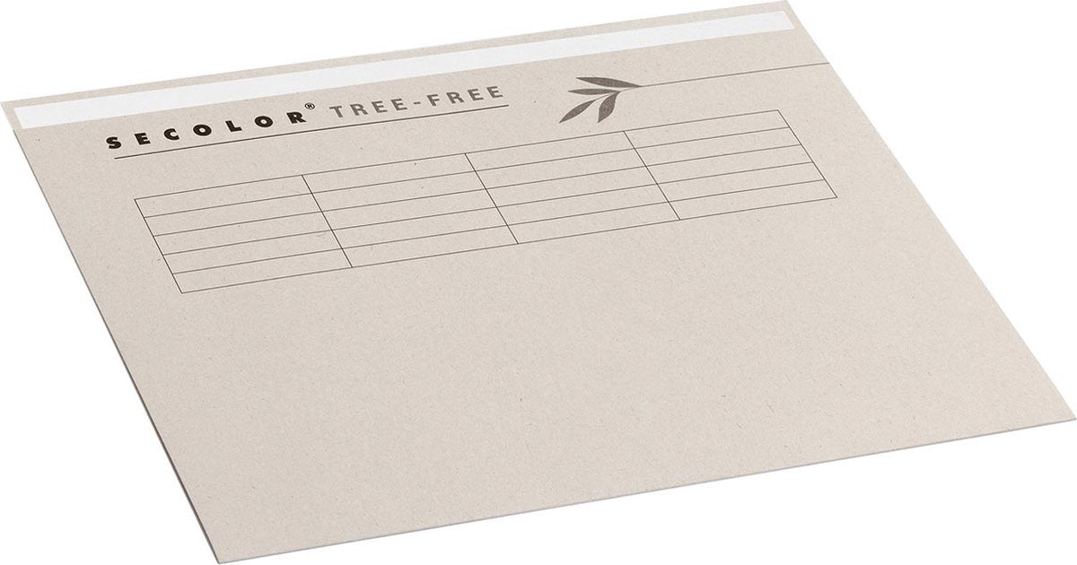 Jalema Aktenhülle Secolor Tree-Free für FT-Folio (22,5 x 34,8 cm) mit Tabrand, Beige
