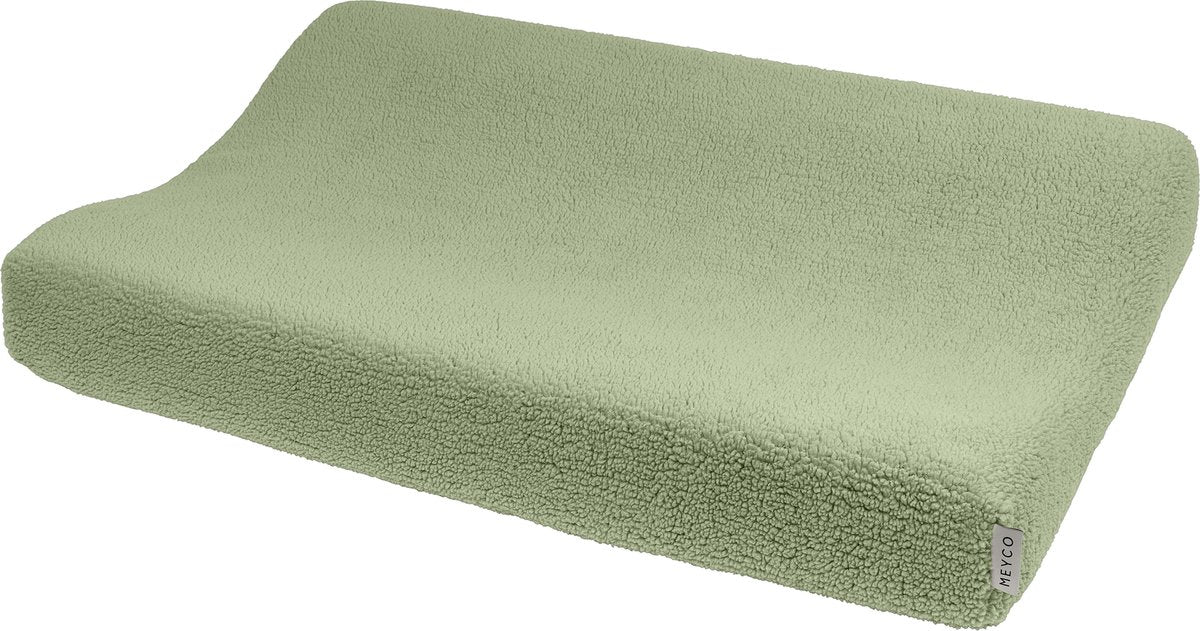 Meyco Baby-Teddy-Wickelauflagenbezug – olivgrün – 50 x 70 cm