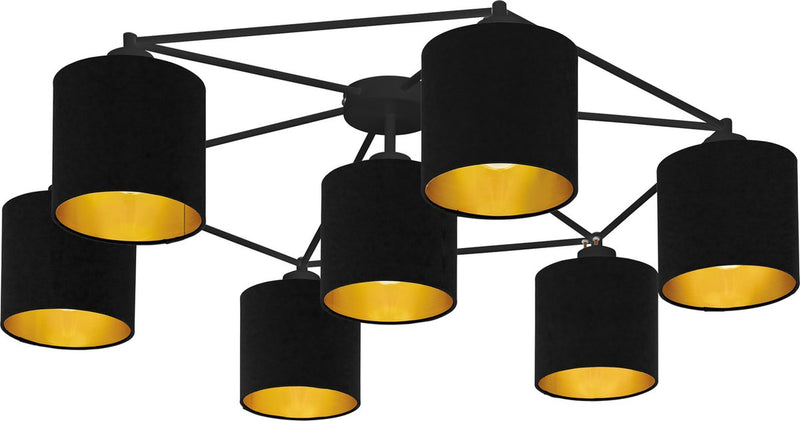 Eglo Staiti Deckenleuchte – E27 – ø 84 cm – Schwarzgold