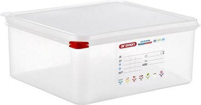 Araven Lebensmittel-Aufbewahrungsbox herm. GN2-3 13,5 l H15 cm Polypropylen