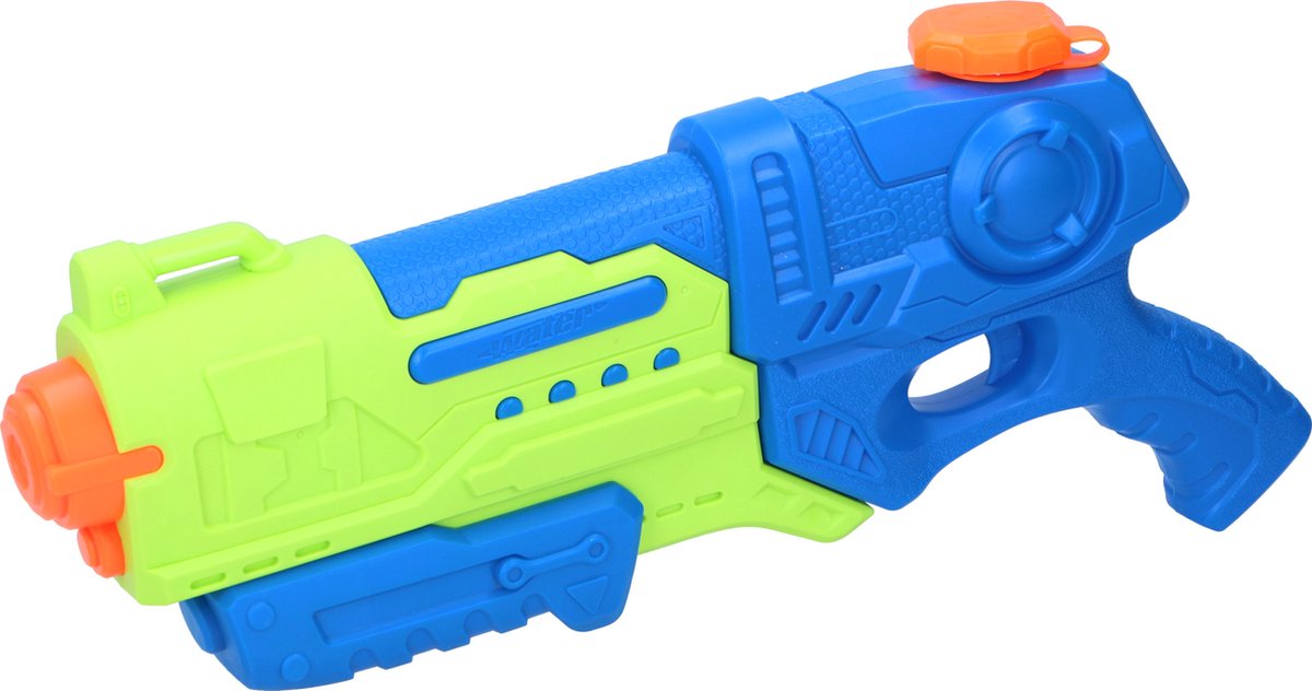 Scatch-Wasserpistole – mit Pumpe – großes Reservoir: 900 ml – 39 x 6 x 19 cm – blaugrün