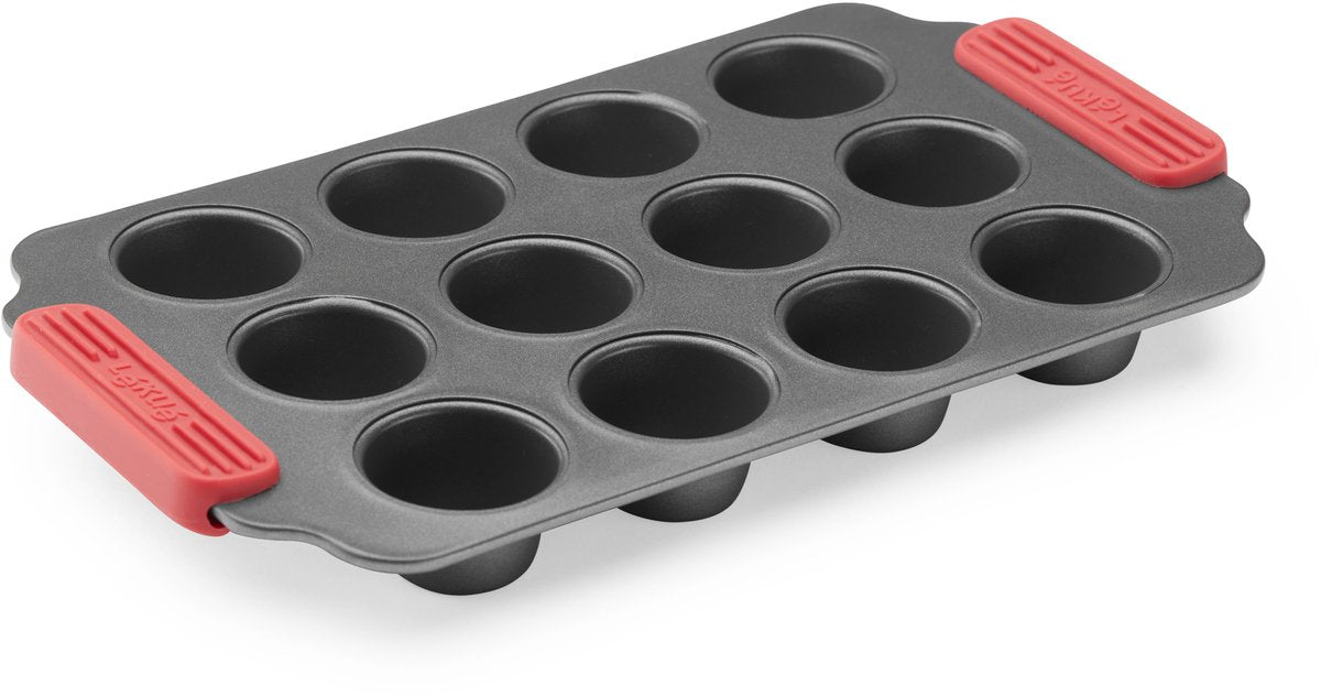 Lékué Backform 12 Mini-Muffins – antihaftbeschichtet – grau