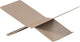 Woood Brook Bücherständer liegend - Metall - Sand - 12x29x17