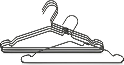 Brabantia Kleiderbügel – 4 Stück – Schwarz