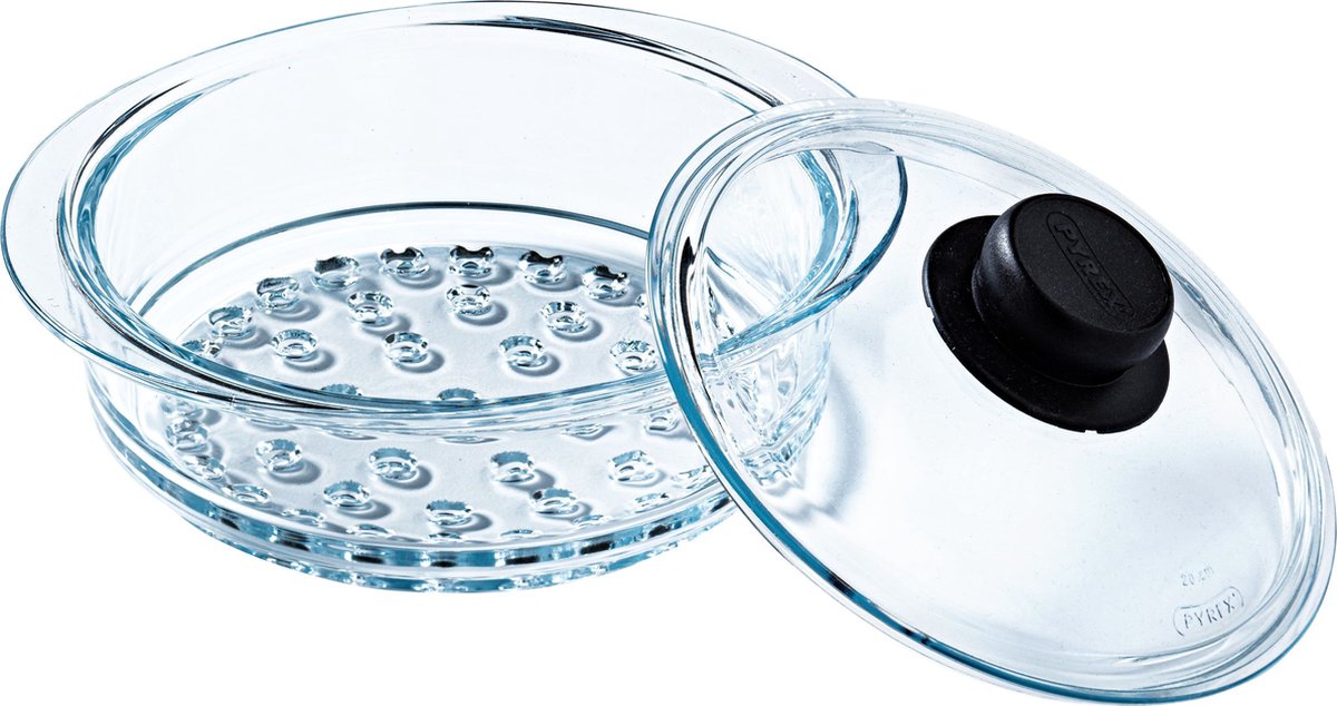 Pyrex-Dampfkorb mit Deckel - ø20 cm -
