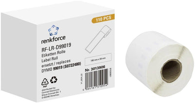 Renkforce RF-6027812, weiß, selbstklebendes Druckeretikett, Endlosetikett, Rolle, Papier, Thermodirekt