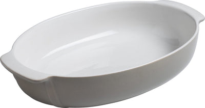 Pyrex-Auflaufform oval, grau, 30 x 20 cm - | Unterschrift