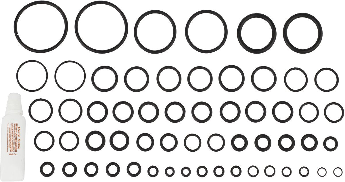 Kirchhoff O-Ring-Sortiment - Gummi - mit Hahnfett 7 g (58x)