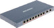 Hikvision DS-3E0310HP-E Pro-Serie 8-Port-Fast-Ethernet-Smart-Unmanaged-PoE-Switch mit 1x Hi-PoE und 2x RJ45