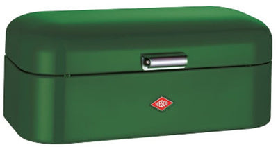 Wesco Grandy Brotkasten | 10 Liter - Größe L | Metall - dunkelgrün | Küchenaufbewahrung | Sonderausgabe Weihnachten