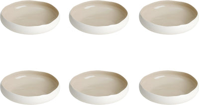 Medard de Noblat – Oslo-Leinen – Suppenteller 20 cm – 6 Stück – Steingut