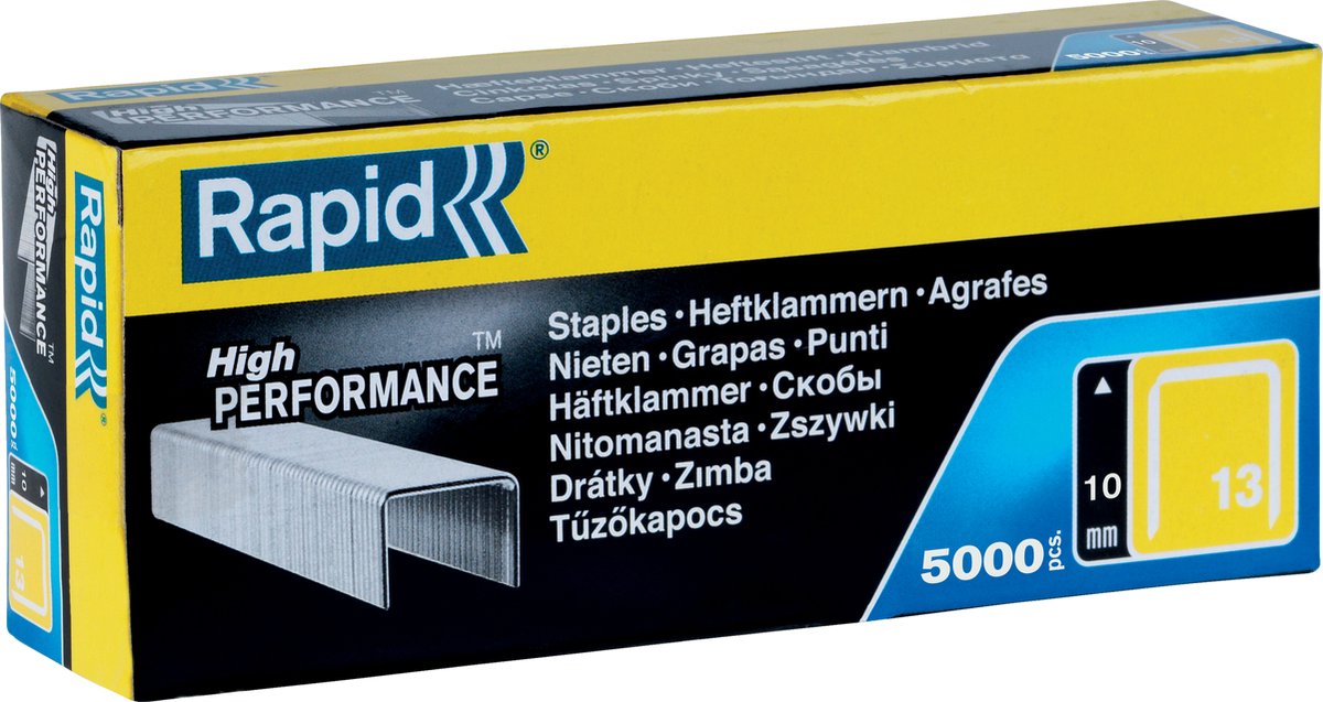 Rapid Nr. 13 Feindrahtklammern 10 mm – 5000 Klammern