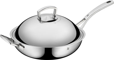 WMF Multiply - Wokpfanne - ø 32 cm - Edelstahl - mit Deckel - induktionsgeeignet