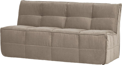Vtwonen Cluster-Essbank mit Rückenlehne 164 cm – Samt – warmes Taupe