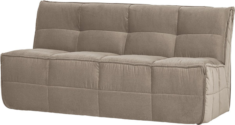 Vtwonen Cluster-Essbank mit Rückenlehne 164 cm – Samt – warmes Taupe