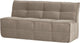 Vtwonen Cluster-Essbank mit Rückenlehne 164 cm – Samt – warmes Taupe