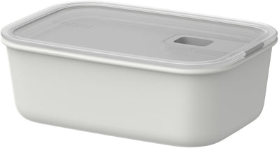 Mepal Easyclip Lebensmittelbehälter – 1 l – Lebensmittelbehälter mit Schiebeverschluss – mikrowellengeeignet. Dampfofen. Kühl- und Gefrierschrank – Nordic White