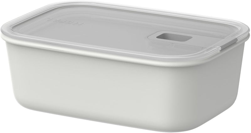 Mepal Easyclip Lebensmittelbehälter – 1 l – Lebensmittelbehälter mit Schiebeverschluss – mikrowellengeeignet. Dampfofen. Kühl- und Gefrierschrank – Nordic White