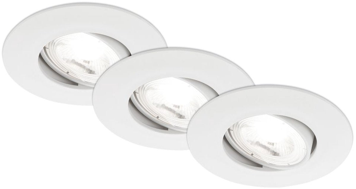 Briloner kulana a – ultraeffiziente Einbaustrahler – 3 Stück – 9 cm – weiß