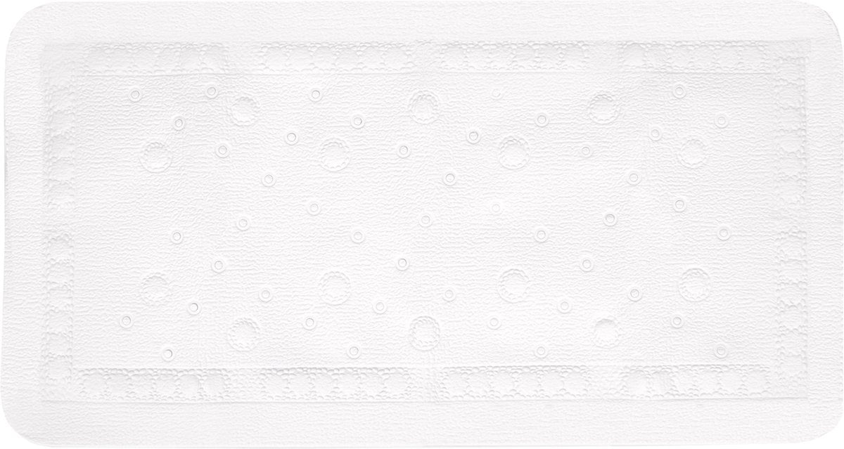 Differnz Tutus Anti-Rutsch-Badeinlegematte 68x36cm weiß