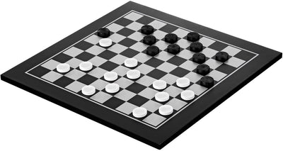 Philos Schach-Dame-Set - Holzspielbrett 40 mm Felder - ab 6 Jahren