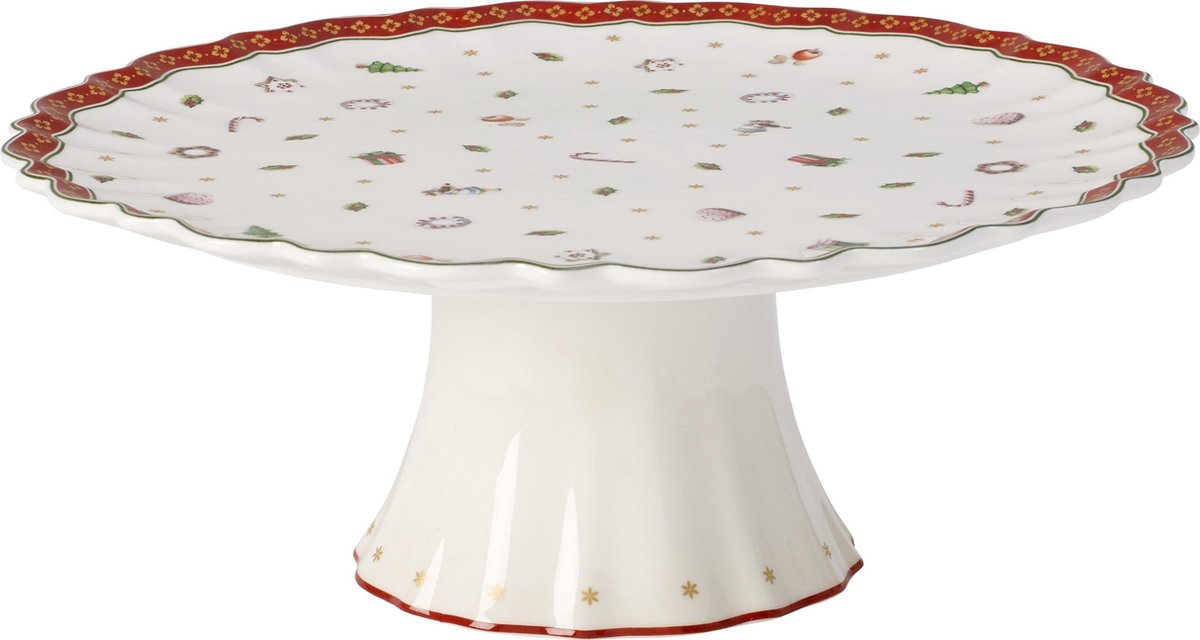 Villeroy Boch Toy's Delight Gebäcktablett auf Sockel ø 28cm - Weiß