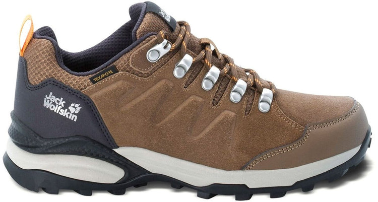 Jack Wolfskin Refugio Texapore Low W Damen-Wanderschuhe – braune Aprikose – Größe 38