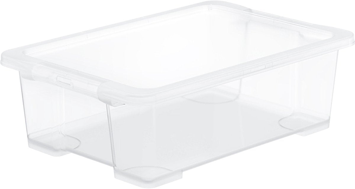 Rotho Core Basic Aufbewahrungsbox - 4er Set - stapelbar - 30 ltr
