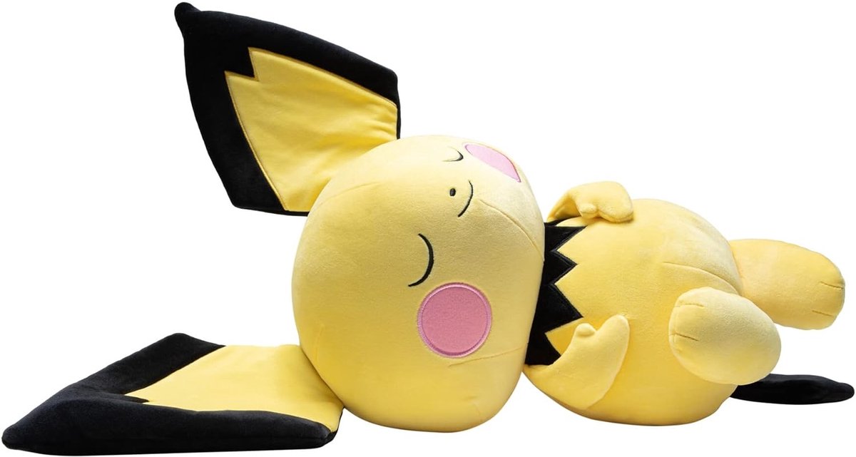 Pokémon | Pichu schlafendes schlafendes Kuscheltier 45 cm - Jazwares