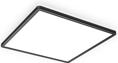 Briloner b.k.licht - LED-Deckenleuchte - Schwarz - LED-Panel - Deckenleuchte - L: 29,3 cm - 4.000 K - 2.400 lm - 18 W