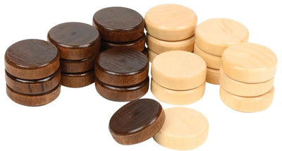Philos Backgammonsteinset 28 x 8 mm Spielsteine ​​aus Holz.